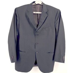 Polo Ralph Lauren Extra Itialian Virgin Wood Fine Jacket Blazer Mens 46L Gray